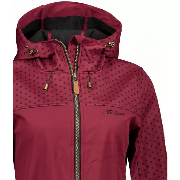  Kurtka softshell damska ALTISPORT GEMEE BURGUNDIA 
