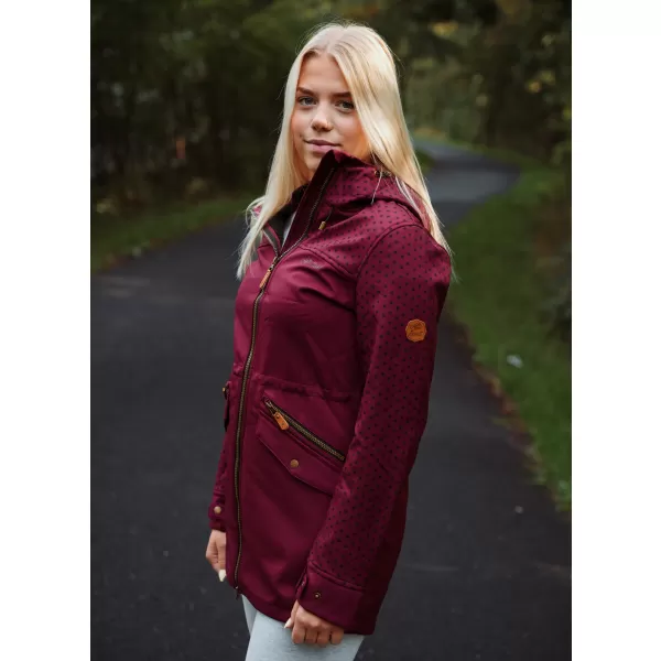  Kurtka softshell damska ALTISPORT GEMEE BURGUNDIA 