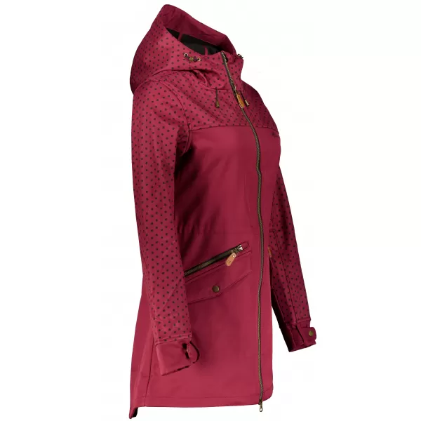  Kurtka softshell damska ALTISPORT GEMEE BURGUNDIA 