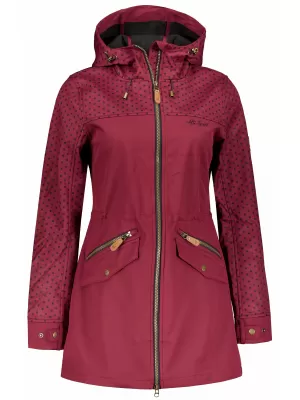 Kurtka softshell damska ALTISPORT GEMEE BURGUNDIA