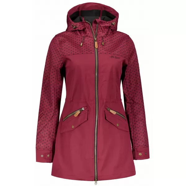  Kurtka softshell damska ALTISPORT GEMEE BURGUNDIA 