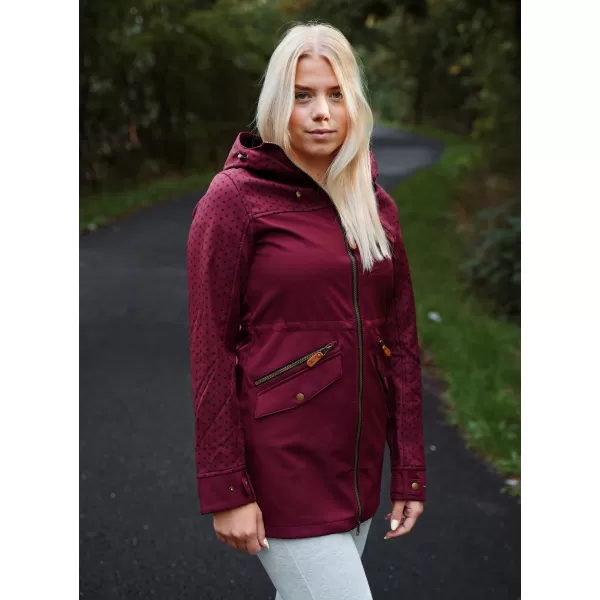  Kurtka softshell damska ALTISPORT GEMEE BURGUNDIA 