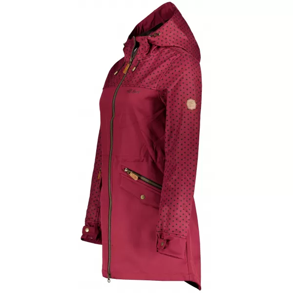  Kurtka softshell damska ALTISPORT GEMEE BURGUNDIA 