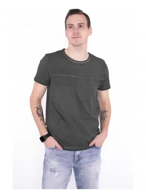 Męska koszulka KIXMI NIREL CIEMNO SZARY