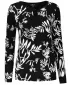 Women's T-shirt KIXMI ROAN BLACK/WHITE