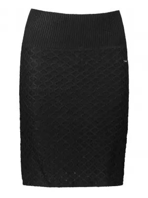Women's knitted skirt KIXMI ROSA BLACK/WHITE