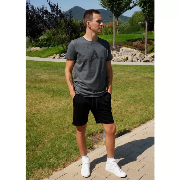  Męska koszulka ALTISPORT CADMAN CIEMNO SZARY 