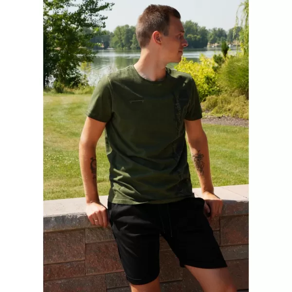  Męska koszulka ALTISPORT CALISTO WOJSKOWY 