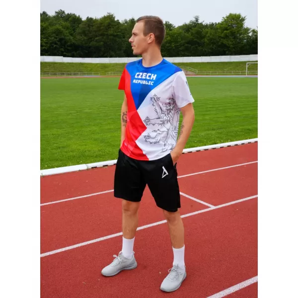  Funkcjonalny t-shirt męski klasy premium ALTISPORT x CZE VOJ/ALM032TR01 KSZTAŁTY 