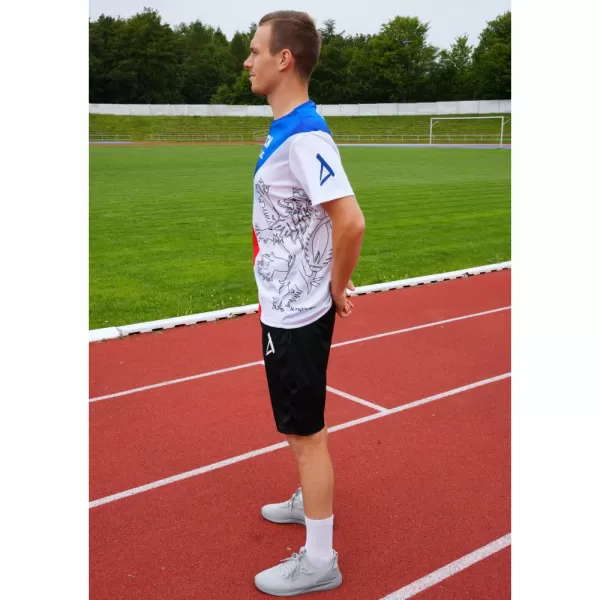  Funkcjonalny t-shirt męski klasy premium ALTISPORT x CZE VOJ/ALM032TR01 KSZTAŁTY 