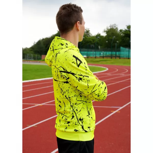  Męska bluza funkcjonalna klasy premium ALTISPORT VOJ/ALM034MI01 NEONOWY ŻÓŁTY 