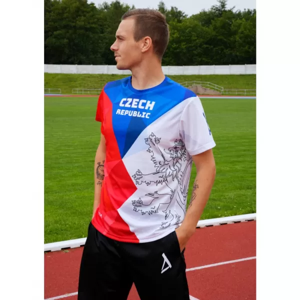  Funkcjonalny t-shirt męski klasy premium ALTISPORT x CZE VOJ/ALM032TR01 KSZTAŁTY 