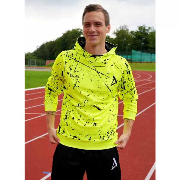  Męska bluza funkcjonalna klasy premium ALTISPORT VOJ/ALM034MI01 NEONOWY ŻÓŁTY 