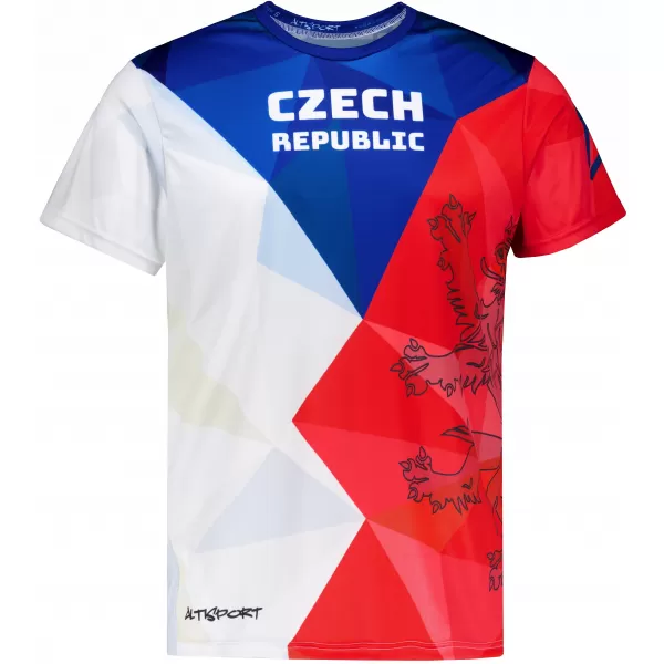  Funkcjonalny t-shirt męski klasy premium ALTISPORT x CZE VOJ/ALM032TR01 KSZTAŁTY 