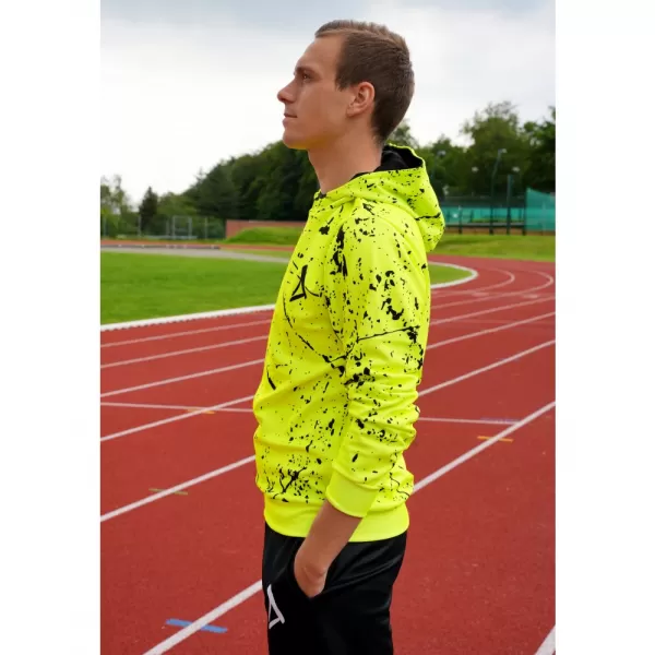  Męska bluza funkcjonalna klasy premium ALTISPORT VOJ/ALM034MI01 NEONOWY ŻÓŁTY 