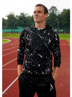 Męska bluza funkcjonalna klasy premium ALTISPORT VOJ/ALM034MI01 CZARNY